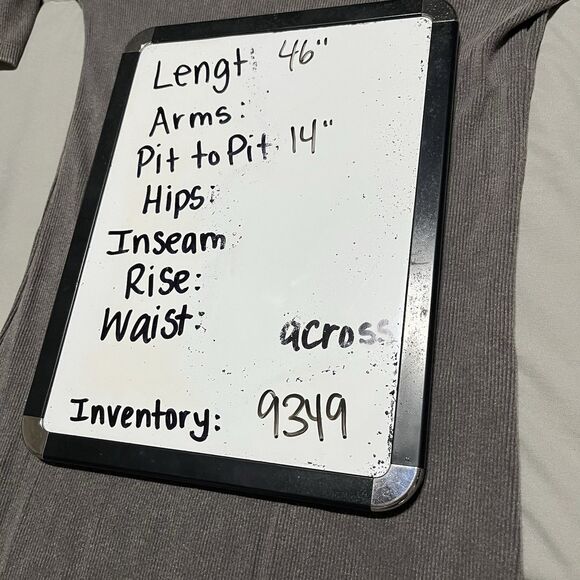 Zara Gray Ribbed Long Sleeve High Neck Bodycon Midi Dress Womens Size S - Picture 9 of 9